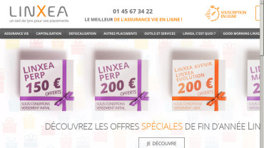 Page d'accueil du site : Linxea