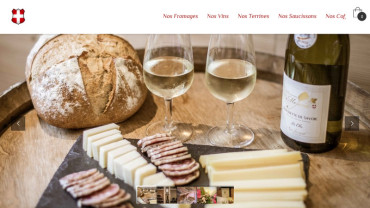 Page d'accueil du site : Fromages et Vins