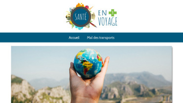 Page d'accueil du site : Santé en voyage