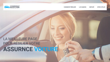 Page d'accueil du site : Comment résilier une assurance auto