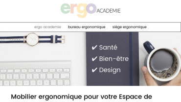 Page d'accueil du site : Ergo Academie