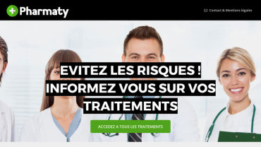 Page d'accueil du site : Pharmaty