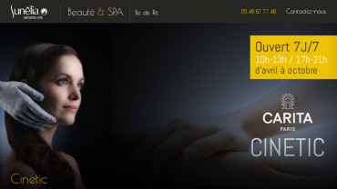 Page d'accueil du site : Beauté Spa