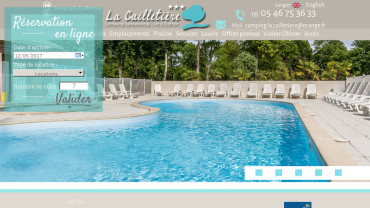 Page d'accueil du site : La Cailletière