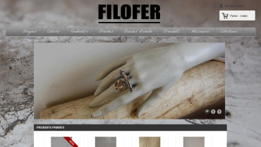 Page d'accueil du site : Filofer