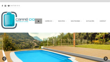 Page d'accueil du site : Carré d'O