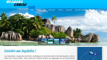 Page d'accueil du site : Okeanos Cruise