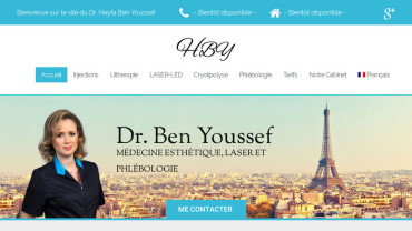 Page d'accueil du site : Docteur Heyfa Ben Youssef