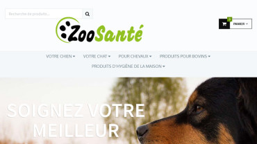 Page d'accueil du site : Zoo santé
