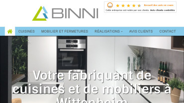 Page d'accueil du site : Binni
