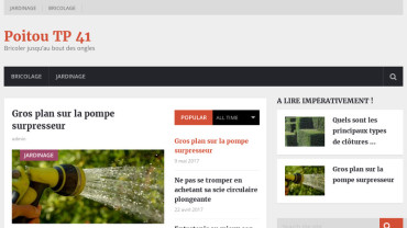 Page d'accueil du site : Poitout TP 41