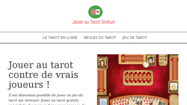 Page d'accueil du site : Tarot