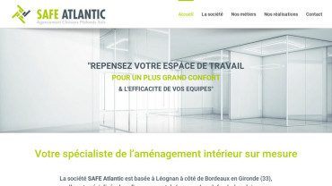 Page d'accueil du site : SAFE Atlantic