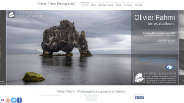 Page d'accueil du site : Olivier Fahrni
