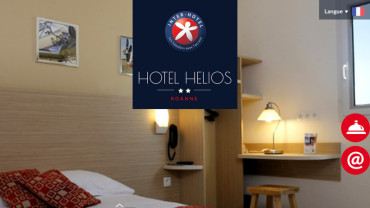 Page d'accueil du site : Inter Hôtel Hélios