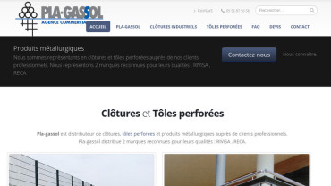 Page d'accueil du site : Pla-Gassol