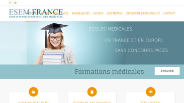 Page d'accueil du site : Esem France 