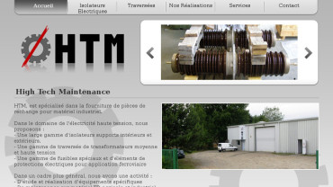 Page d'accueil du site : HTM France