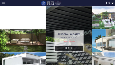 Page d'accueil du site : Pergola Flex
