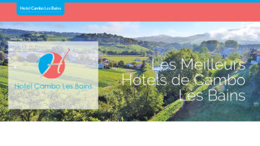Page d'accueil du site : Hôtel Cambo les Bains