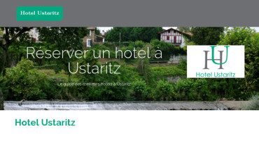 Page d'accueil du site : Hôtel Ustaritz