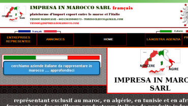 Page d'accueil du site : Impresa in Marocco