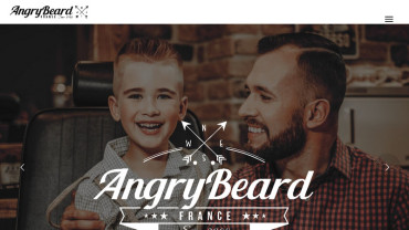 Page d'accueil du site : Angry Beard