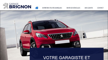 Page d'accueil du site : Garage Brignon