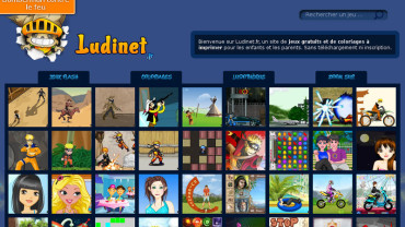 Page d'accueil du site : Ludinet