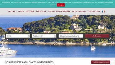 Page d'accueil du site : Vizcaya