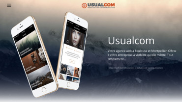Page d'accueil du site : Usualcom
