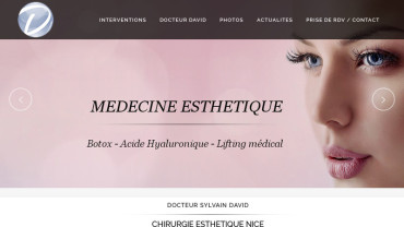 Page d'accueil du site : Sylvain David