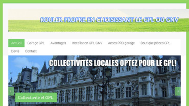 Page d'accueil du site : Paris GPL
