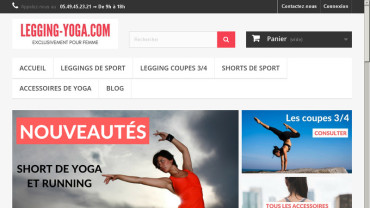 Page d'accueil du site : Legging Yoga