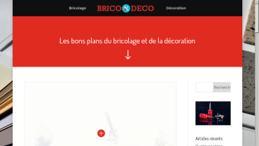 Page d'accueil du site : Brico déco