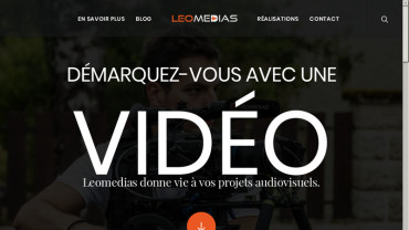 Page d'accueil du site : Leomedias