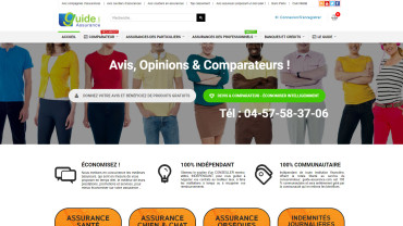 Page d'accueil du site : Guide assurance