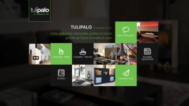 Page d'accueil du site : Tulipalo