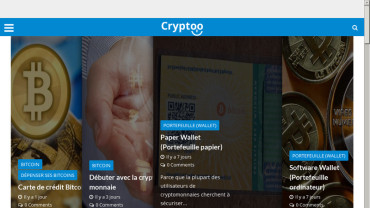 Page d'accueil du site : Cryptoo