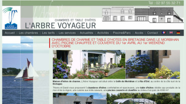 Page d'accueil du site : L'Arbre Voyageur