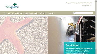 Page d'accueil du site : Laboratire Elaiapharm
