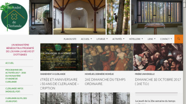 Page d'accueil du site : Saint-André de Clerlande