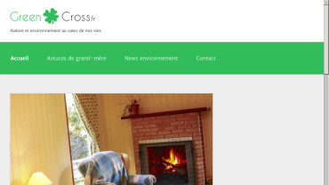 Page d'accueil du site : Greencross.fr