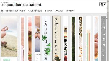 Page d'accueil du site : Le Quotidien du Patient