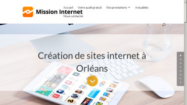 Page d'accueil du site : Mission Internet