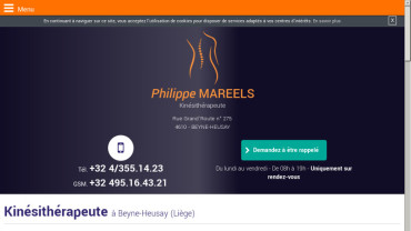 Page d'accueil du site : Philippe Mareels