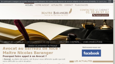 Page d'accueil du site : Nicolas Baranger