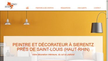 Page d'accueil du site : Mathieu Décors
