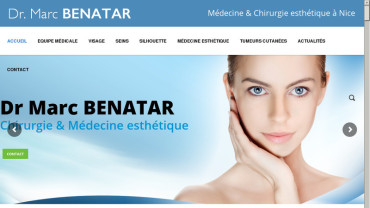 Page d'accueil du site : Dr Marc Benatar