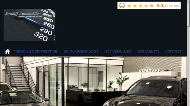 Page d'accueil du site : Stradiff Automobile